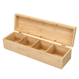 Compartment,Section,Bamboo,Storage,Sugar,Organizer,Container