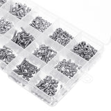 Suleve,MXST1,480Pcs,Machine,Screw,Stainless,Steel,Assortment