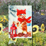 Christmas,Decorations,Garden,Winter,Lantern,Scarf,Double,Sided,Banner