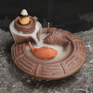 Ceramic,Backflow,Incense,Burner,Incense,Stick,Holder,Fragrant,Censer,Decor