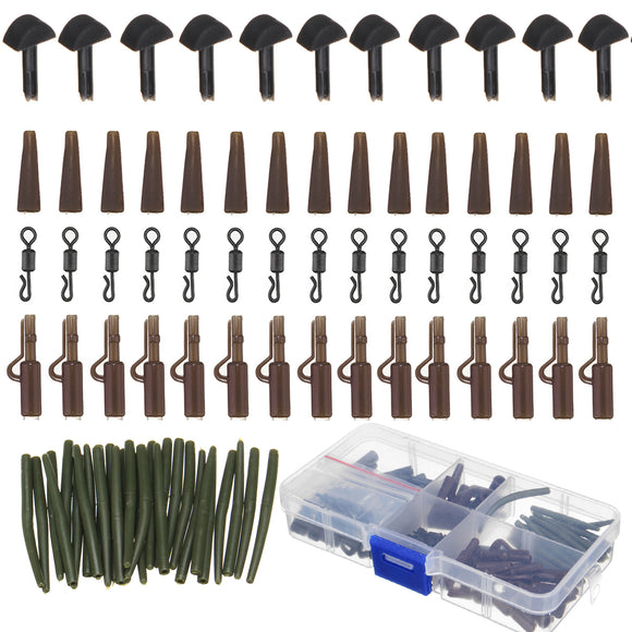 120Pcs,Fishing,Tackle,Clips,Hooks,Swivels,Needles,Terminal,Fishing