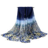 Women,Printing,Chiffon,Scarves,Shawls,Casual,Outdoor,Scarf