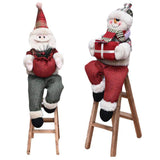 Christmas,Decorations,Santa,Claus,Climbing,Ladder,Ornament,Decoration,Holiday