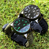 IPRee,Survival,Compasss,Bracelet,Watch,Emergency,Nylon,Paracord,Wristband