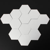 12Pcs,Mirror,Sticker,Hexagon,Removable,Acrylic,Mirror,Decor