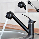 Spray,Kitchen,Basin,Mixer,Swivel,Spout,Monobloc,Faucet,Black