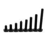 160Pcs,Metric,Black,Nylon,Phillips,Screw,Assortment