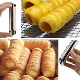 Stainless,Steel,Cylinder,Shape,Croissant,Bread,Baking