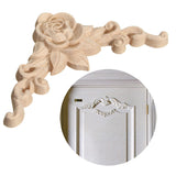 Carving,Applique,Unpainted,Flower,Applique,Carving,Decal,Furniture,Cabinet,8x8cm