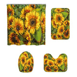 Waterproof,Mildew,proof,Sunflower,printed,Shower,Curtain,Bathroom,Toilet