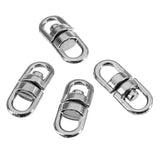 20Pcs,16.5mm,Silver,Alloy,Round,Double,Swivel,Swivel