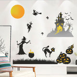 Miico,FX6312,Halloween,Sticker,Sticker,Living,Window,Witch