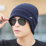 Winter,Solid,Knitted,Casual,Windproof,Skullies,Beanie