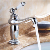 Bathroom,Faucet,Brass,Basin,Faucet,Contemporary,Single,Handle,Water,Antique,Bronze,Finish