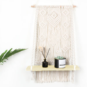 Macrame,Plant,Hanger,Basket,Woven,Tapestry,Shelf,Decoration