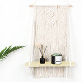 Macrame,Plant,Hanger,Basket,Woven,Tapestry,Shelf,Decoration