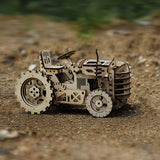 Wooden,Tractor,Puzzle,Model,Mechanical,Gears,Brain,Teaser,Desktop,Decorations,Birthday