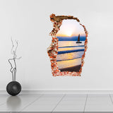 Miico,Creative,Sunset,Broken,Removable,Decorative,Decor,Sticker