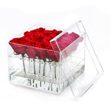 Clear,Acrylic,Flower,Makeup,Organizer,Artificial,Flower,Bouquet,Wedding,Decorations