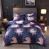 Bedding,Unicorn,Campanula,Quilt,Cover,Pillowcase,Queen