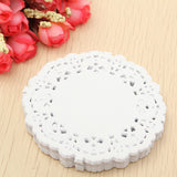 180pcs,3.5'',White,Paper,Round,Doilies,Wedding,Party,Craft,Decorations,8.8cm