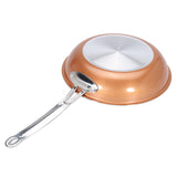 9inch,Aluminum,Stainless,Steel,Round,Stick,Copper,Frying,Cookware,Handle,Frying