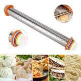 Stainless,Steel,Removable,Rolling,Tools,Baking,Dough,Pizza,Cookies,Sizes,Adjusting,Discs