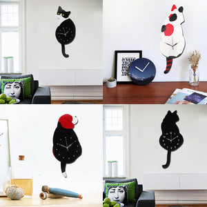 Lovely,Animal,Shaped,Swinging,Pendulum,Clock,Decor