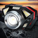 Warsun,Headlamp,Super,Bright,Modes,Adjustable,Waterproof,Rechargeable,Motion,Sensor,Flashlight,Cycling,Fishing,Headlight