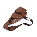 IPRee,Men's,Theft,Chest,Leather,Shoulder,Camping,Travel,Hiking,Crossbody