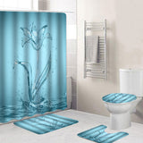 Transparent,Waterproof,Bathroom,Shower,Curtain,Toilet,Cover,Floor,Bathroom,Hooks