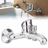 Chrome,Bathroom,Mixer,Faucet,Bathtub,Shower,Mixing,Vavle,Spout,Mount