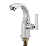 Chrome,Finish,Single,Lever,Bathroom,Basin,Faucet,Spout,Water