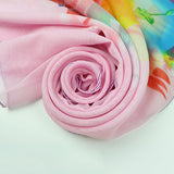 Women,Summer,Chiffon,Scarf,Travel,Flowers,Breathable,Shawl