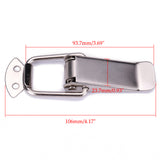 106mm,Sliver,Stainless,Steel,Bumper,Quick,Release,Buckle,Fastener