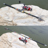 ZANLURE,Carbon,Fiber,Telescopic,Fishing,Portable,Spinning,Fishing