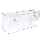 Transparent,Mounted,Toothbrush,Toothpaste,Storage,Holder,Bathroom,Organizer