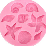 Silicone,Shells,Starfish,Snail,Fondant,Chocolate,Mould,Decoration