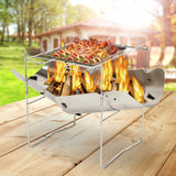 Stainless,Steel,Stove,Outdoor,Camping,Heating,Cooking,Bonfire,Campfire