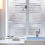 KCASA,45cmX200cm,Modern,Stripe,Pattern,Glass,Stickers,Bathroom,Balcony,Sliding,Frosted