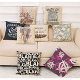 Concise,Style,Printed,Cotton,Pillow,Square,Decoration,Cushion,Cover