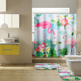 180x180cm,Colorful,Flamingo,Shower,Curtain,Toilet,Cover,Mildewproof,Waterproof,bathroom