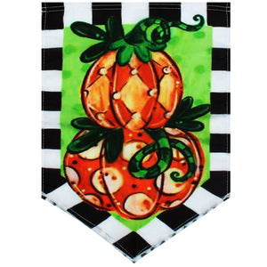 12.5''x18'',Garden,Tom's,Pumpkin,Topiary,Autumn,Holiday,Banner,Decorations