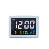 Calendar,Multifunction,Temperature,Clock,Display,Desktop,Electronic,Digital,Large,Alarm,Clock