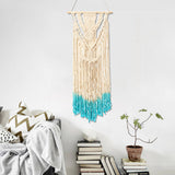 Beige,Handmade,Macrame,Hanging,Cotton,Tapestry,Bohemian,Decor