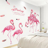 Loskii,XL8389,Flamingo,Sticker,Decoration,Bedroom,Living,Study,Children,Office,Decor