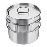 500ml,Stainless,Steel,Cooking,Foldable,Portable,Camping,Picnic,Cooking