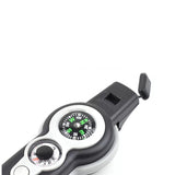 IPRee,Multifunctional,Tools,Light,Survival,Whistle,Compass,Magnifier,Thermometer,Reflector,Mirror,Camping,Emergency