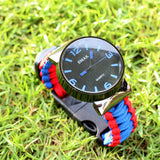 IPRee,Survival,Compasss,Bracelet,Watch,Emergency,Nylon,Paracord,Wristband