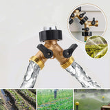 Brass,Faucet,Manifold,Garden,Splitter,Water,Segregator,Divider,Switcher,Control,Valve,Valve